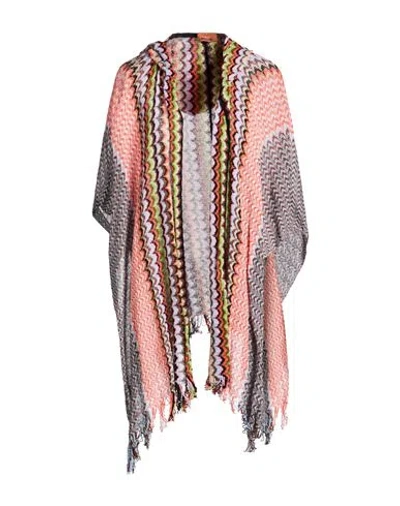 Missoni Woman Cape Orange Size Onesize Cotton In Brown