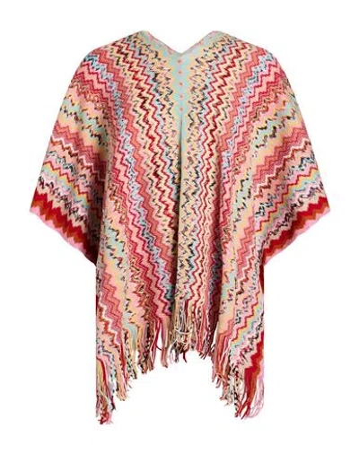 Missoni Woman Cape Pink Size Onesize Wool
