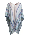 Missoni Woman Cape Sky Blue Size Onesize Cotton, Viscose