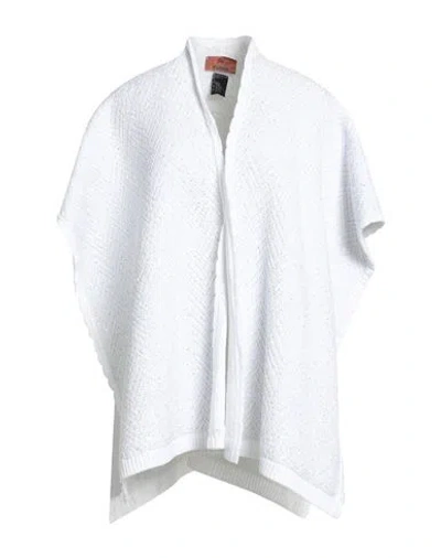 Missoni Woman Cape White Size Onesize Cotton, Polyamide, Polyester