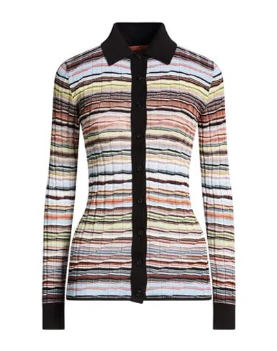 Missoni Space-dyed Ribbed Cotton-blend Shirt In Multi