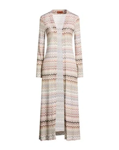 Missoni Woman Cardigan Beige Size 4 Viscose, Metallic Fiber, Polyamide In Multi