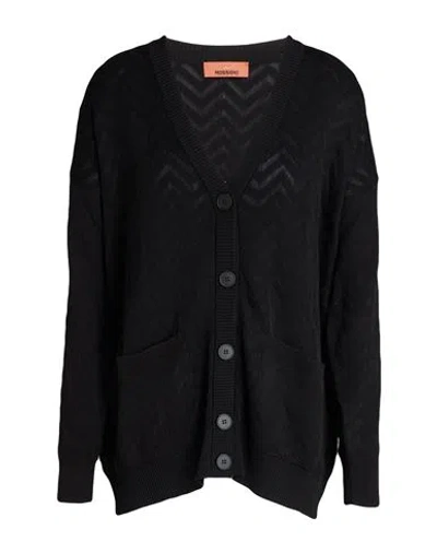 Missoni Woman Cardigan Black Size 0 Cotton, Viscose, Elastane, Polyamide