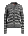 Missoni Zigzag Crochet-knit Cashmere Cardigan In Black