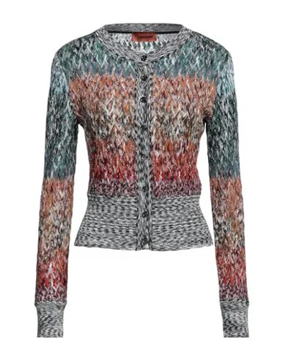 Missoni Woman Cardigan Brown Size 8 Wool, Viscose