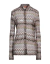 Missoni Woman Cardigan Chocolate Brown Size 12 Viscose In Multi