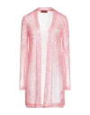Missoni Woman Cardigan Coral Size 6 Viscose, Polyester In Red