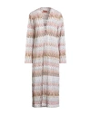 Missoni Woman Cardigan Light Pink Size 12 Viscose, Polyester, Metallic Fiber