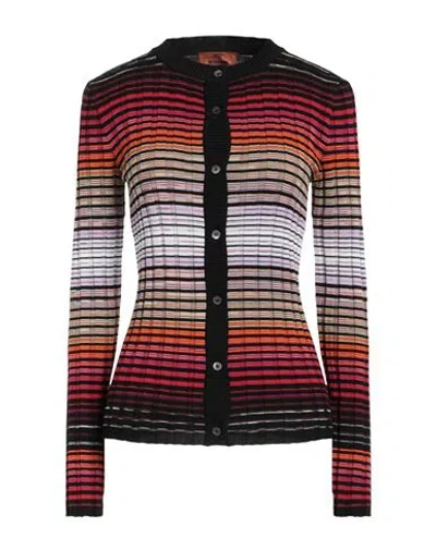 Missoni Woman Cardigan Orange Size 8 Cotton, Viscose In Orange
