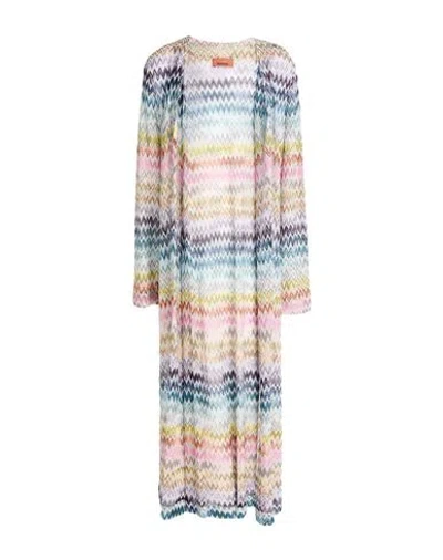 Missoni Woman Cardigan Purple Size 10 Viscose, Metallic Fiber, Polyester In Multi