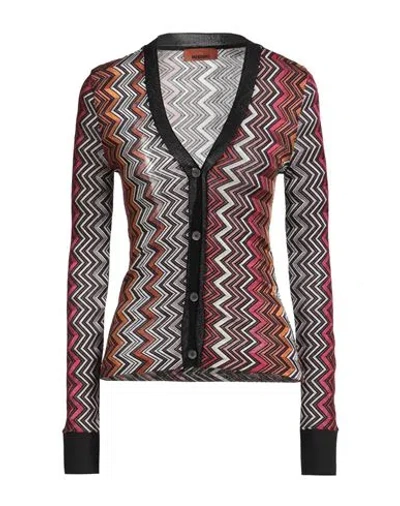 MISSONI MISSONI WOMAN CARDIGAN PURPLE SIZE 8 VISCOSE, WOOL