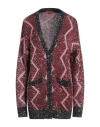 Missoni Woman Cardigan Red Size M Viscose, Metallic Fiber, Polyamide, Polyester In Red