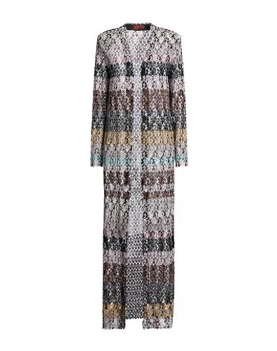 Missoni Woman Cardigan Rust Size 2 Viscose, Metal Fiber In Red