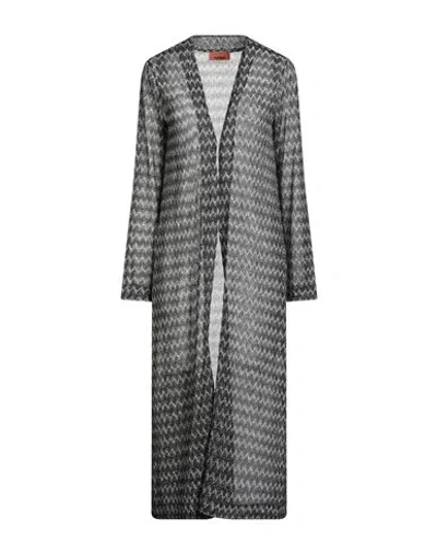 Missoni Woman Cardigan Silver Size 10 Viscose, Metallic Fiber, Polyamide