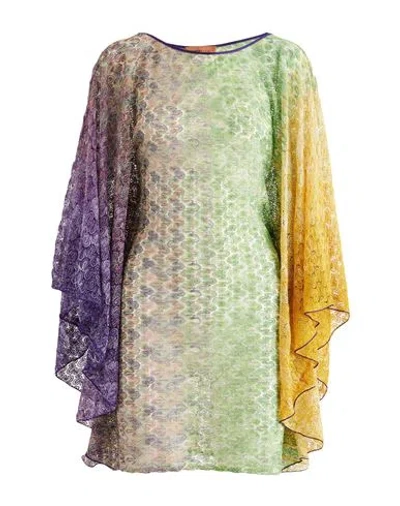 Missoni Woman Cover-up Green Size M Rayon, Polyester, Polyamide