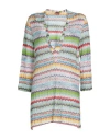 MISSONI MISSONI WOMAN COVER-UP SKY BLUE SIZE 4 VISCOSE, POLYESTER