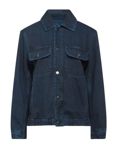 Missoni Woman Denim Outerwear Blue Size Xl Cotton