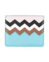 MISSONI MISSONI WOMAN DOCUMENT HOLDER TURQUOISE SIZE - COW LEATHER