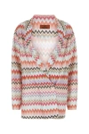 Missoni Chevron Cotton Blazer Jacket In Multicolor
