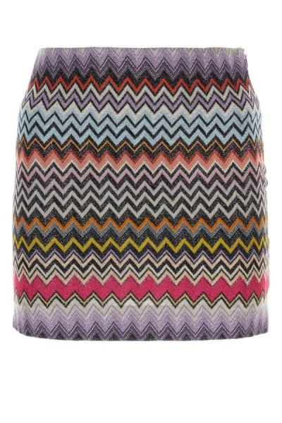 Missoni Woman Embroidered Viscose Blend Mini Skirt In Multicolor