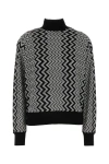 Missoni Embroidered Wool Blend Sweater In Multicolor