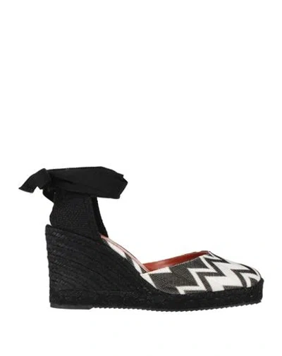 Missoni Woman Espadrilles Black Size 8 Textile Fibers