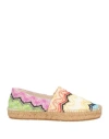 Missoni Zig Zag Knitted Espadrilles In White
