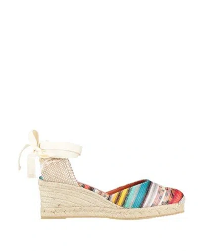 Missoni Woman Espadrilles Light Pink Size 8 Textile Fibers In Multi