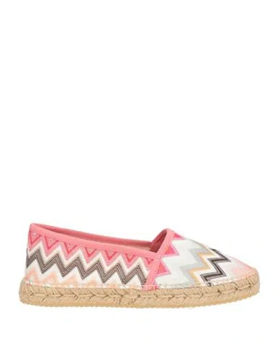 Missoni Woman Espadrilles White Size 7 Textile Fibers