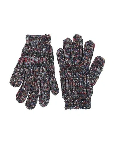 Missoni Woman Gloves Blue Size Onesize Wool, Cotton, Polyamide