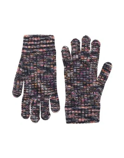 Missoni Woman Gloves Purple Size Onesize Wool In Multi