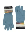 Missoni Woman Gloves Slate Blue Size Onesize Wool In Blue