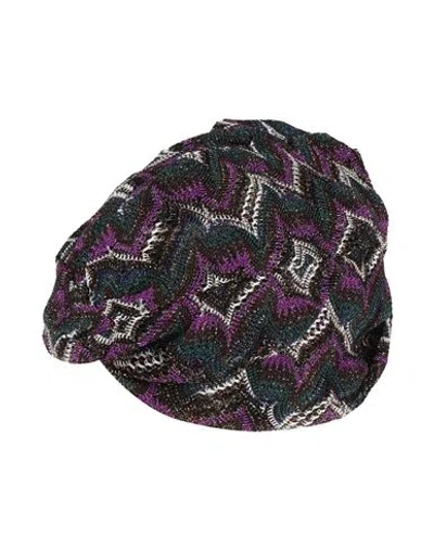 Missoni Woman Hair Accessory Dark Green Size - Viscose, Metal Fiber