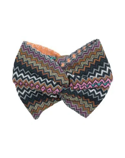 Missoni Woman Hair Accessory Midnight Blue Size - Wool, Acrylic In Multi