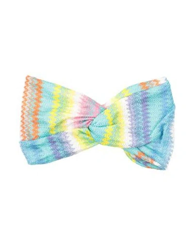 Missoni Woman Hair Accessory Turquoise Size - Viscose In Blue