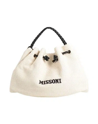 Missoni Woman Handbag Cream Size - Synthetic Fibers In White