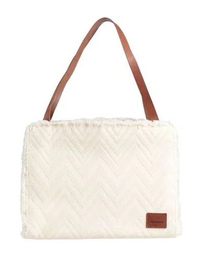 Missoni Woman Handbag Cream Size - Textile Fibers In White