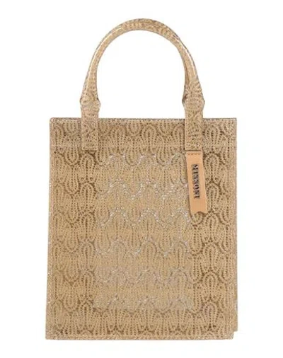 Missoni Woman Handbag Gold Size - Pvc - Polyvinyl Chloride, Viscose, Cupro, Polyester, Goat Skin