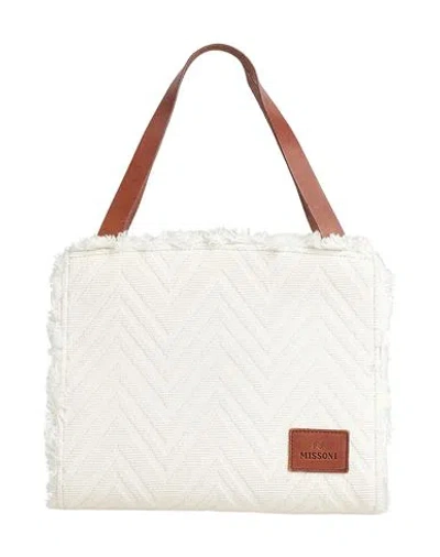Missoni Woman Handbag Off White Size - Textile Fibers