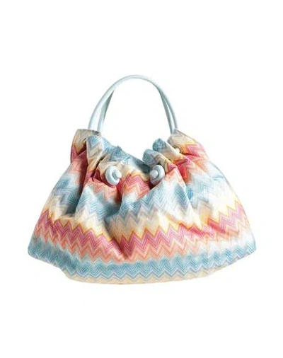 Missoni Woman Handbag Sky Blue Size - Textile Fibers