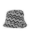 Missoni Woman Hat Black Size Onesize Polyamide, Polyester In Multi