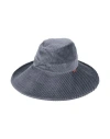 Missoni Woman Hat Blue Size L Cotton, Polyamide, Modal, Polyester, Elastane