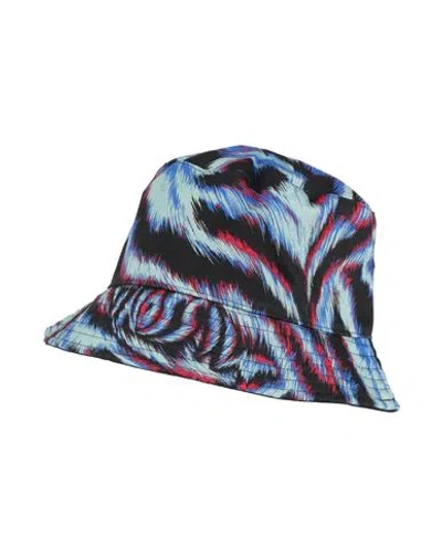 Missoni Woman Hat Blue Size Onesize Cotton In Multi