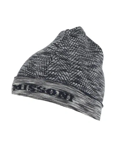 Missoni Woman Hat Charcoal Size Onesize Wool In Grey