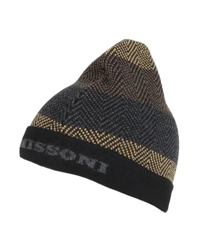 Missoni Woman Hat Charcoal Size Onesize Wool In Grey