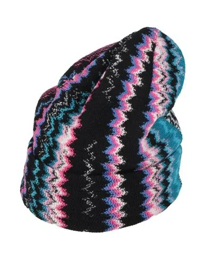 Missoni Woman Hat Fuchsia Size Onesize Wool, Viscose In Black