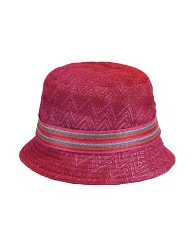 Missoni Woman Hat Garnet Size Onesize Viscose, Polyester In Red