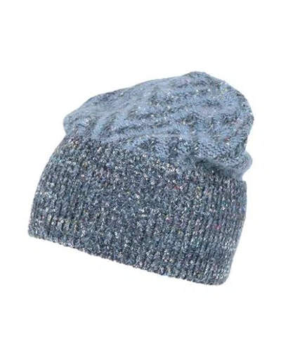 Missoni Woman Hat Light Blue Size Onesize Polyester, Wool, Acrylic, Polyamide, Viscose
