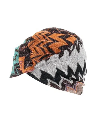 Missoni Woman Hat Light Grey Size Onesize Viscose, Metallic Fiber, Polyester