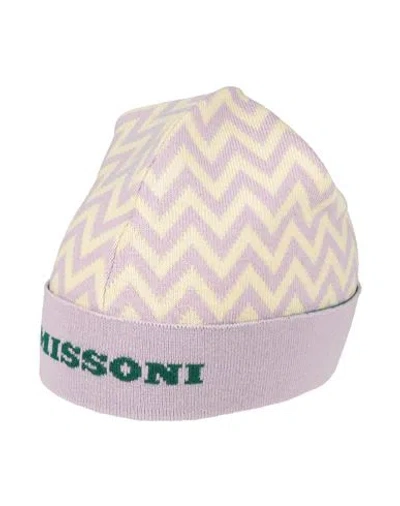 Missoni Woman Hat Lilac Size Onesize Wool In Purple